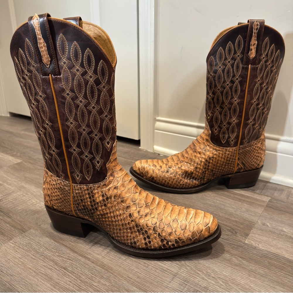 Cody James Exotic Python Round Toe Western Cowboy… - image 2